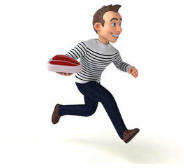 Fun 3D cartoon casual character