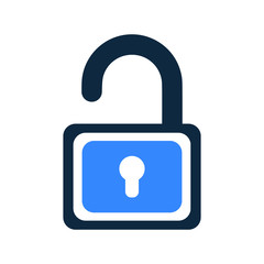 Open lock, unlock, unlocked icon