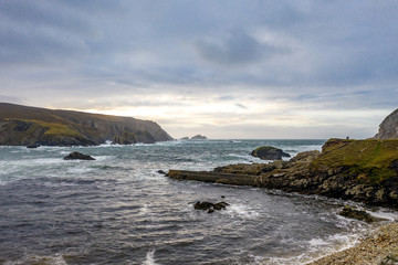 The amazing coastline at Port between Ardara and Glencolumbkille in County Donegal - Ireland