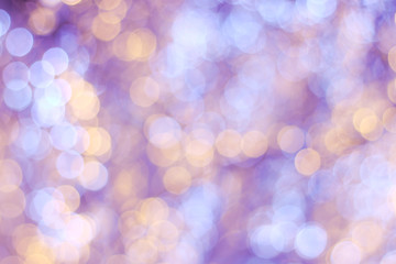 Beautiful multi-colored bokeh close-up, abstract background, festive concept