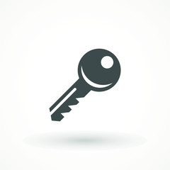 Keys icons , isolated. Closing and opening door. Sign and symbol . Locking and unlocking door vintage key pictogram, vector illustration.