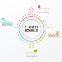 Modern Infographic Choice Template © Vectosome