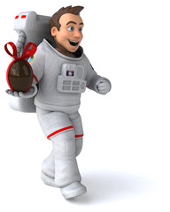 Fun astronaut - 3D Illustration