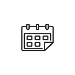 Calendar icon symbol vector illustration