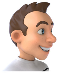 Fun 3D cartoon casual character