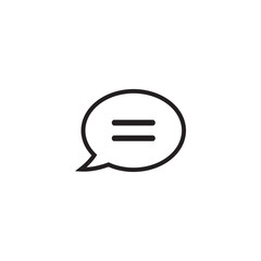 Chat icon symbol vector illustration