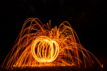 Fun creating graphics with wire wool.