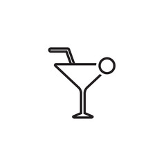 Cocktail icon symbol vector illustration