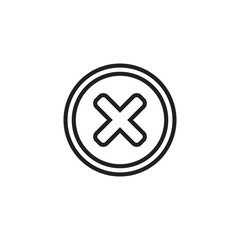 Obraz premium Cross icon symbol vector illustration