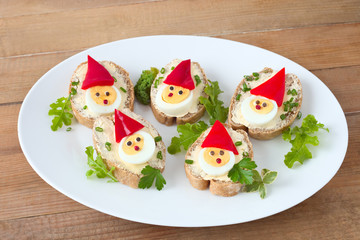 Lustige Butterbrote für Weihnachten