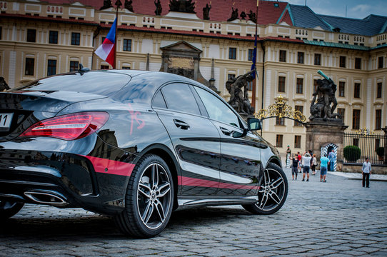 Closeup of Mercedes Benz CLA