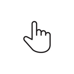 Fototapeta premium Hand cursor icon symbol vector illustration