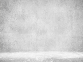 empty room with concrete wall, grey background