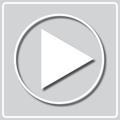 gray icon with white silhouette of play sign
