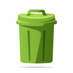 Trash can vector isolated illustration