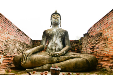 Wat Si Chum, giant Buddha statue in Sukhothai