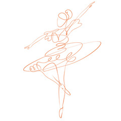 intricate single line pattern, dancing woman, ballerina