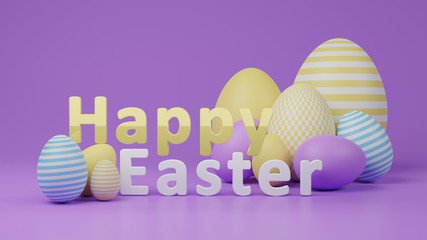 Happy Easter holiday illustration