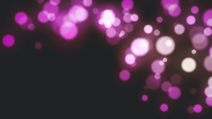 Science and technology abstract graphic background and texture, sphere planet circle, blue and pink tones, on dark background