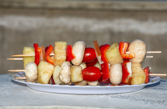 skewers , Frigarui,barbecue, kebab, meat,Marinated Grilled Vegetables