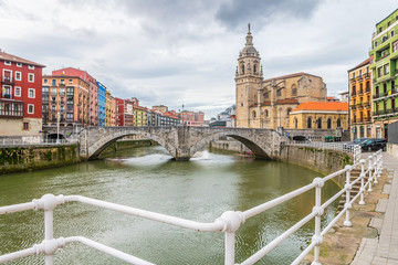 Fototapeta na wymiar Bilbao old town views, Spain