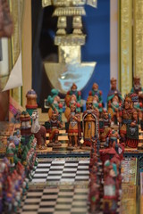 Peruvian chess king and queen