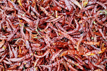 Fototapeta premium Dried Hot Pepper texture background