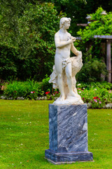 Marble statue of Ganymede in Catherine park at Tsarskoye Selo in Pushkin, Russia