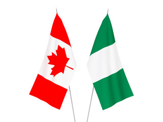 Nigeria and Canada flags