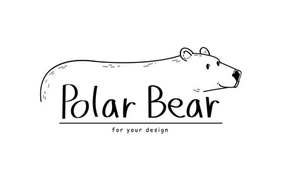 an illustration of polar bear logo.