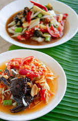 Thai papaya salad, Som Tum from Thailand