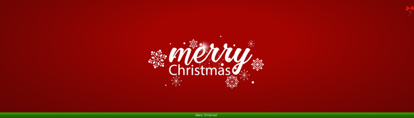 Fototapeta na wymiar Christmas Greeting Card. Christmas Background with Merry Christmas lettering, vector illustration.