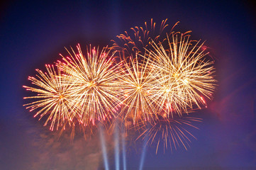 fireworks in the sky
