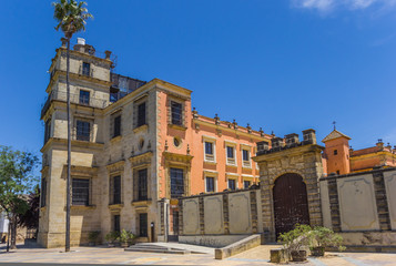Obraz premium Historic buildings of the Alcazar in Jerez de la Frontera, Spain
