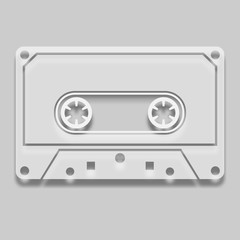 Obraz premium Audio Caseta in a light tone