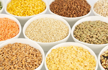 Collection of cereals and beans