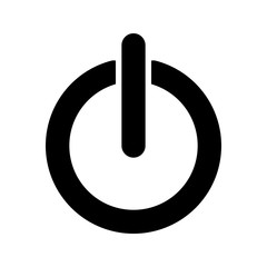 Power OFF Button icon isolated on background