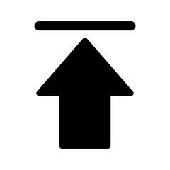 Upload icon isolated on background