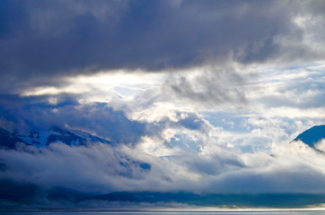 Cruise to the Land of Fire and Ice, Iceland, on expedition cruise ship liner with beautiful scenery...