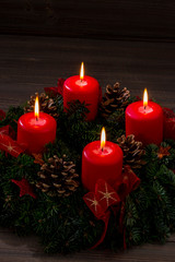 an advent wreath for christmas