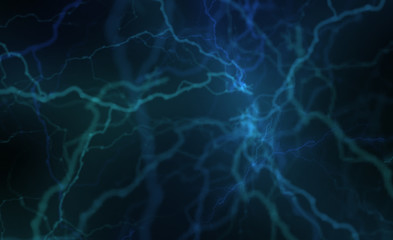 Abstract background with luminous lightning.