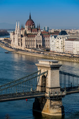 Fototapeta na wymiar the parliament in Budapest in Hungary