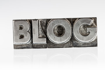 blog in lead letters