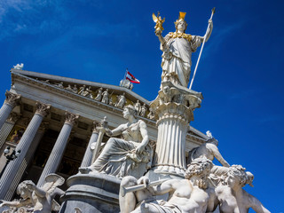 Obraz premium parliament in vienna in austria