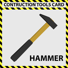 HAMMER - CONTRUCTION TOOLS CARD