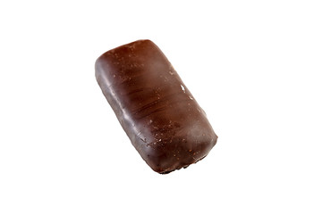 Delicious chocolate candy isolated on white background.