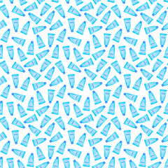 Seamless pattern of cream on a white background