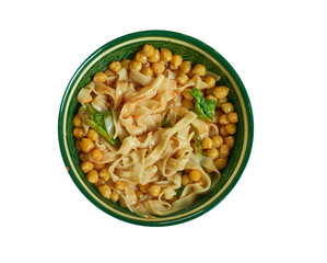 Tunisian Soup with Chard and Egg Noodles