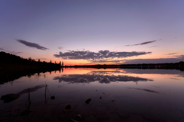 The Tankumsee at Isenbüttel / Germany after sunset