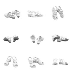 sandals 3D Rendering